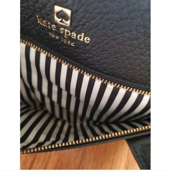 Kate Spade Large Southport Oden Black Pebble Grain Leather Shoulder Tote Bag - Picture 5 of 10